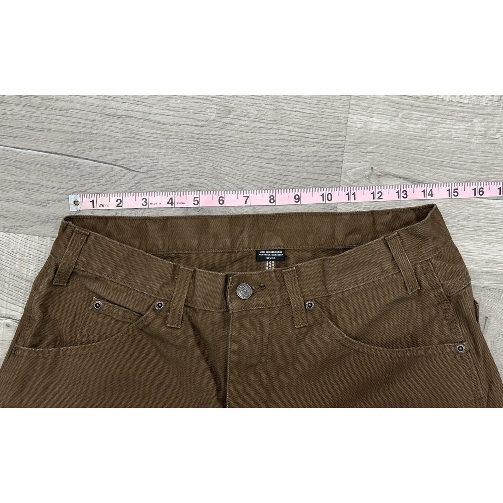 Dickies Carpenter Jeans Relaxed Fit 32x30 Straight Brown Utility NWOT - Picture 3 of 11